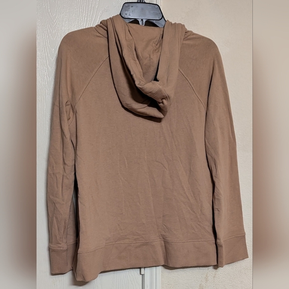 DKNY Sport Women's Gold Logo Drawstring Zip Front Hoodie Sweatshirt Size M - Picture 5 of 5